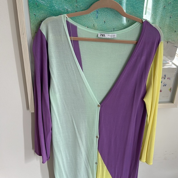 Zara midi cardigan/ dress size M worn in perfect condition - Picture 4 of 4
